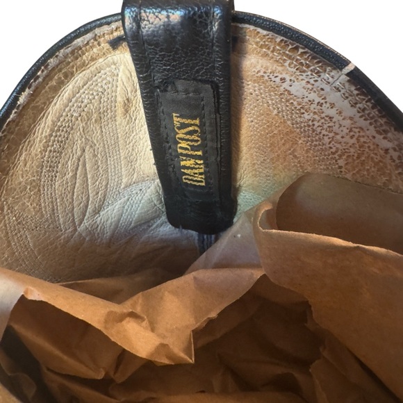 Dan Post Vintage Black Leather Western Cowboy Boots Men’s Size 8 USA Made in EUC - Picture 14 of 15